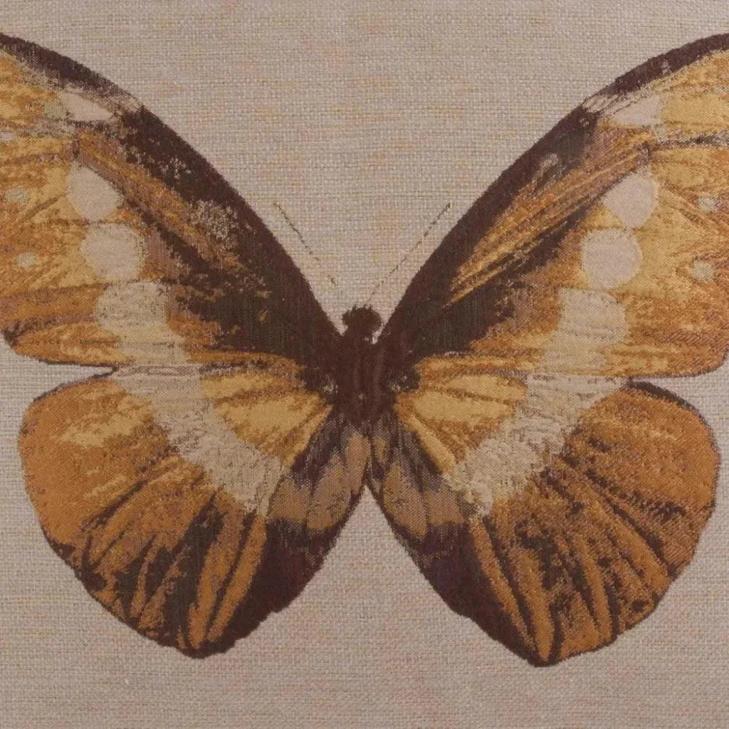 Monarch Yellow Throw Pillow With Insert