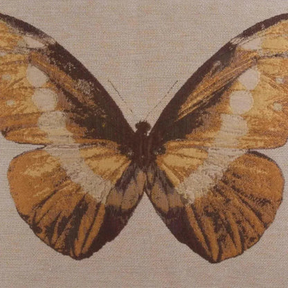 Monarch Yellow Throw Pillow With Insert