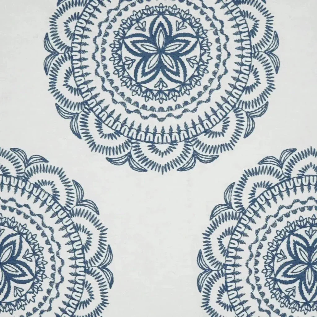 Mondelo Navy Floral Navy Large Throw Pillow Insert
