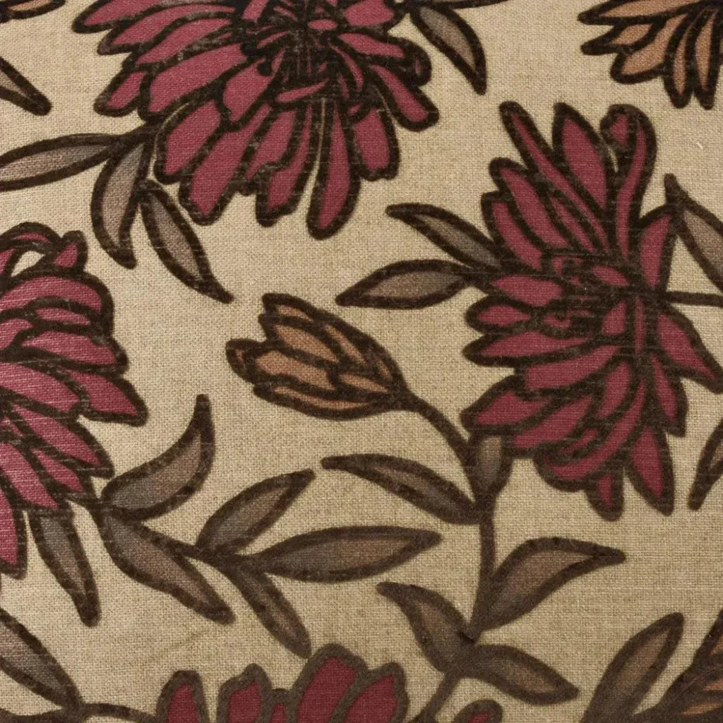 Montague Burgundy Throw Pillow With Insert