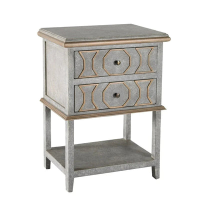 Montaigne Two Drawer Wood Nightstand