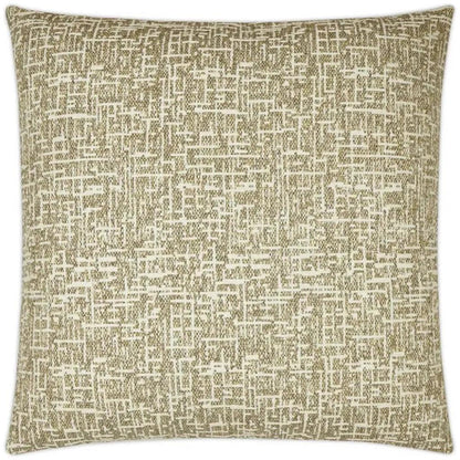 Montecito Flax Abstract Taupe Large Throw Pillow Insert