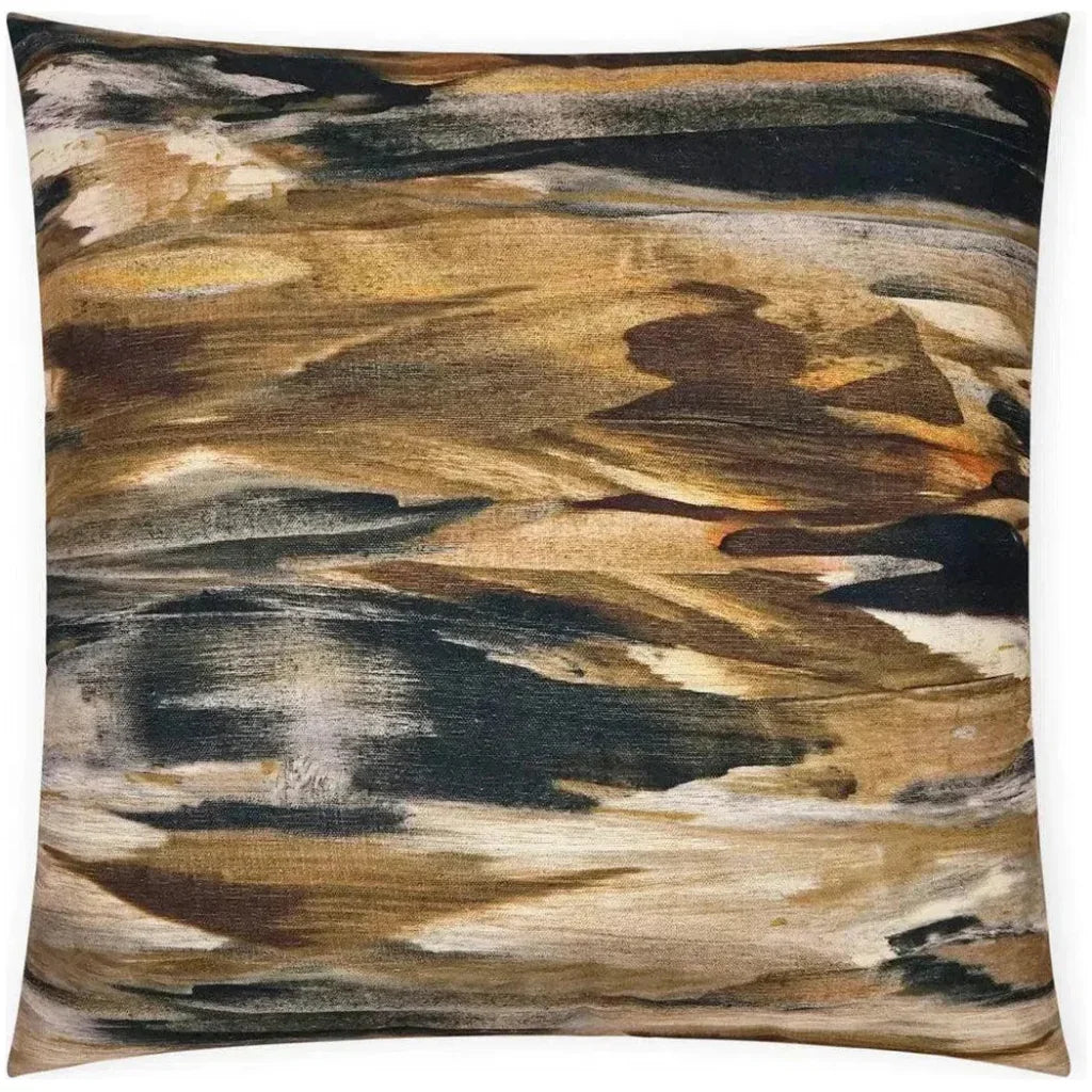 Montreux Abstract Brown Large Throw Pillow Insert