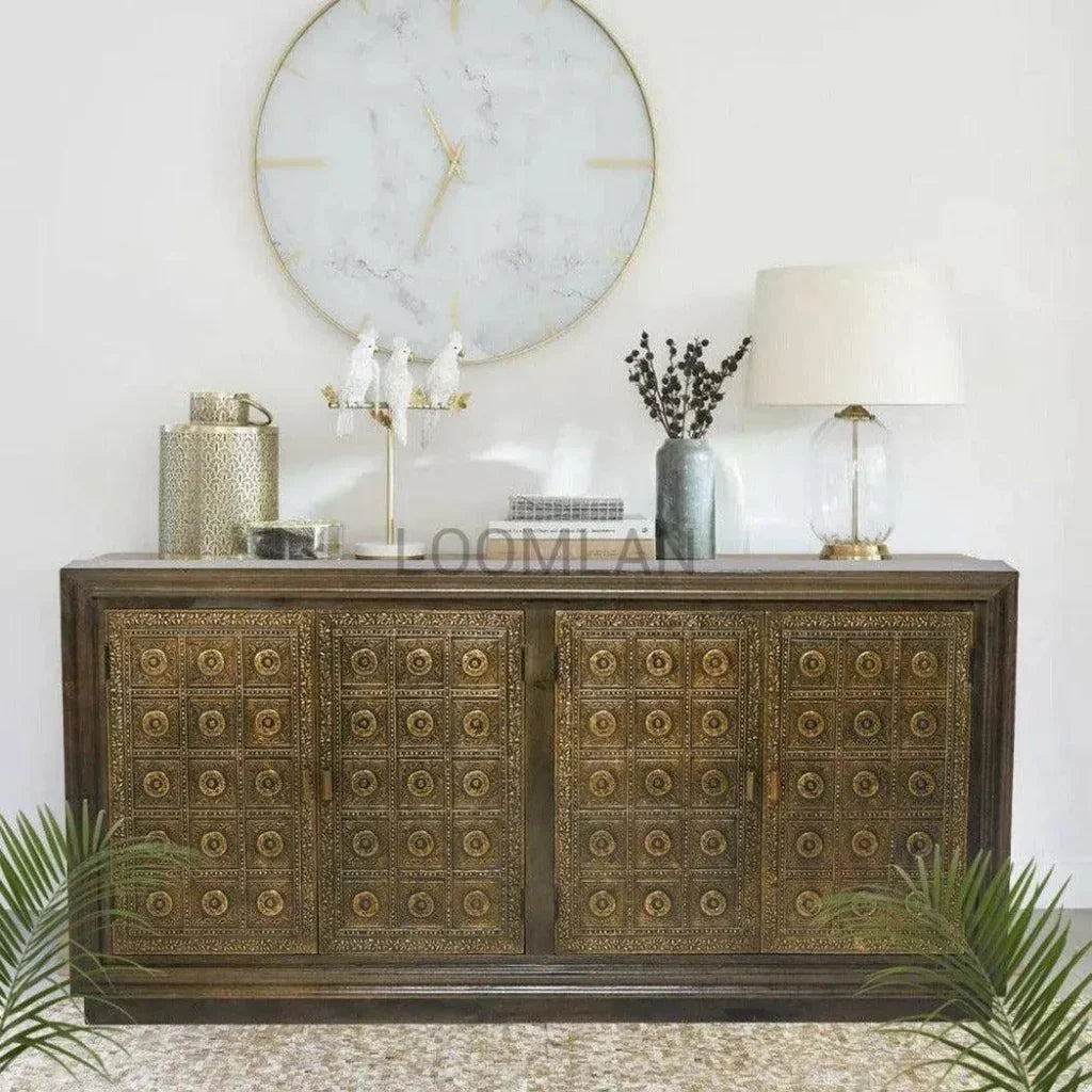 Morandra Four Brass Doors Sideboard