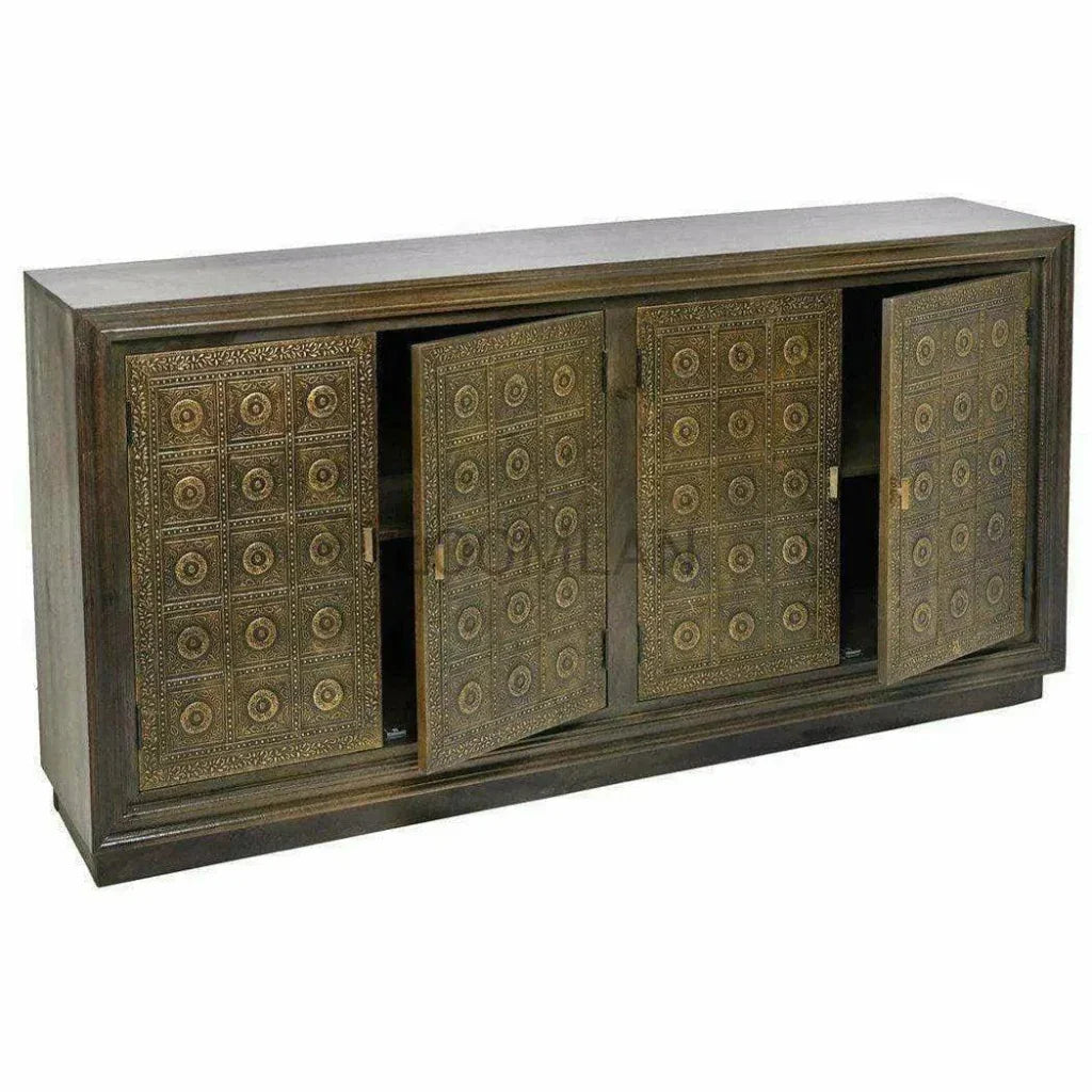 Morandra Four Brass Doors Sideboard