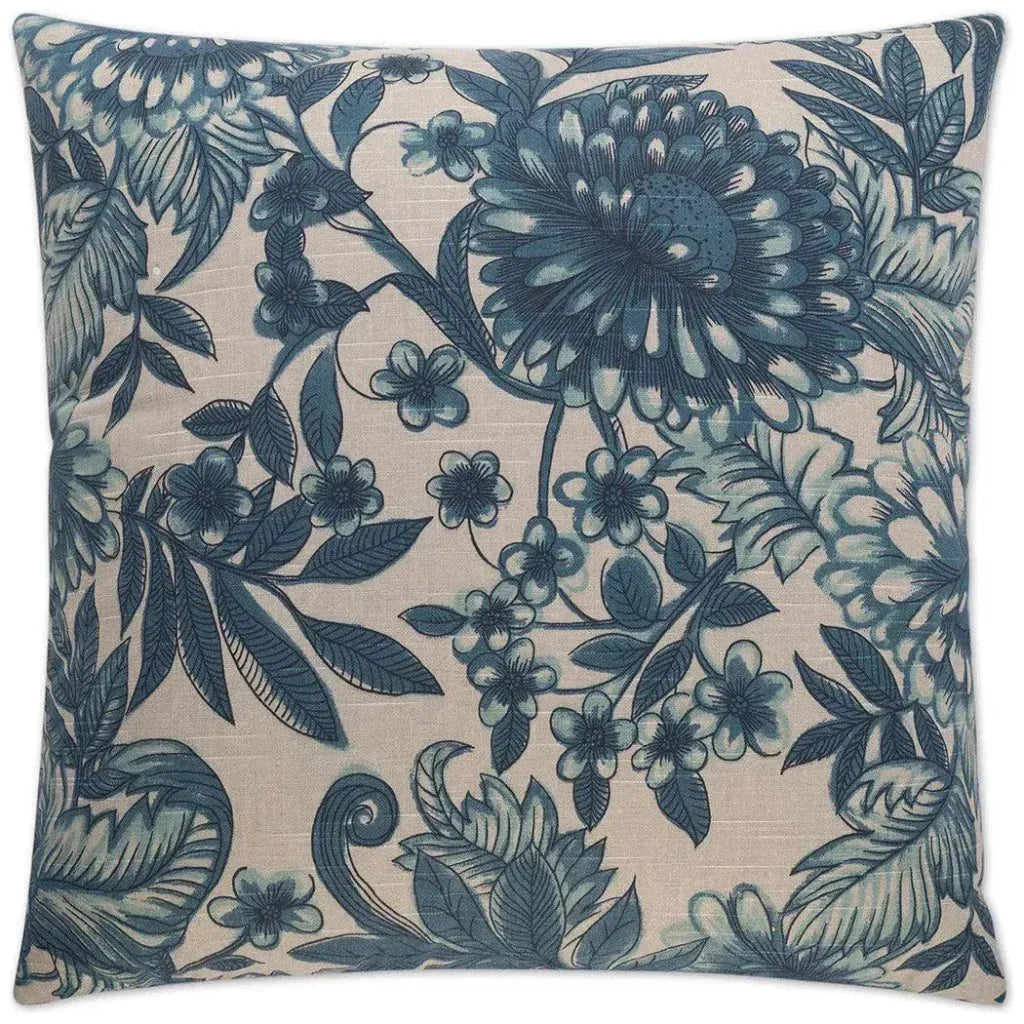 Morocco Blue Throw Pillow With Insert