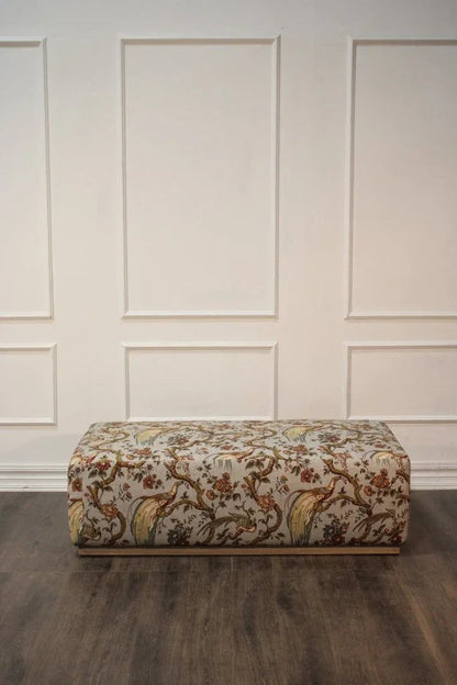 Morriis Fabric Rectangular Ottoman
