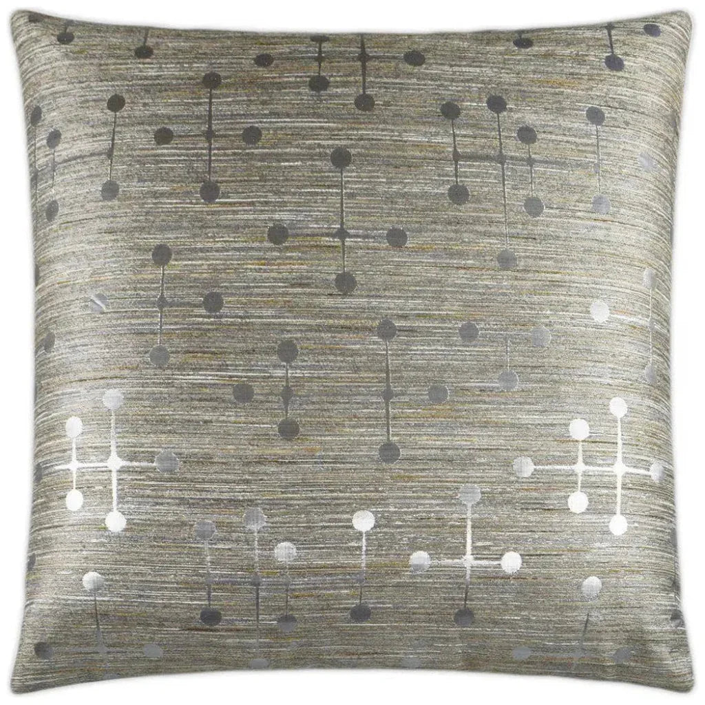 Morse Grey Throw Pillow With Insert