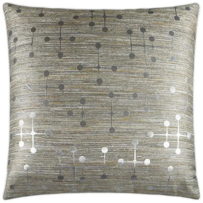 Morse Grey Throw Pillow With Insert