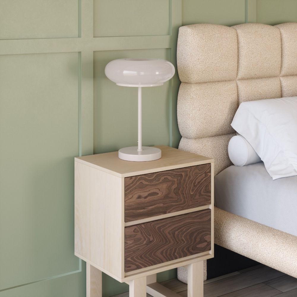 Munk Steel White Table Lamp