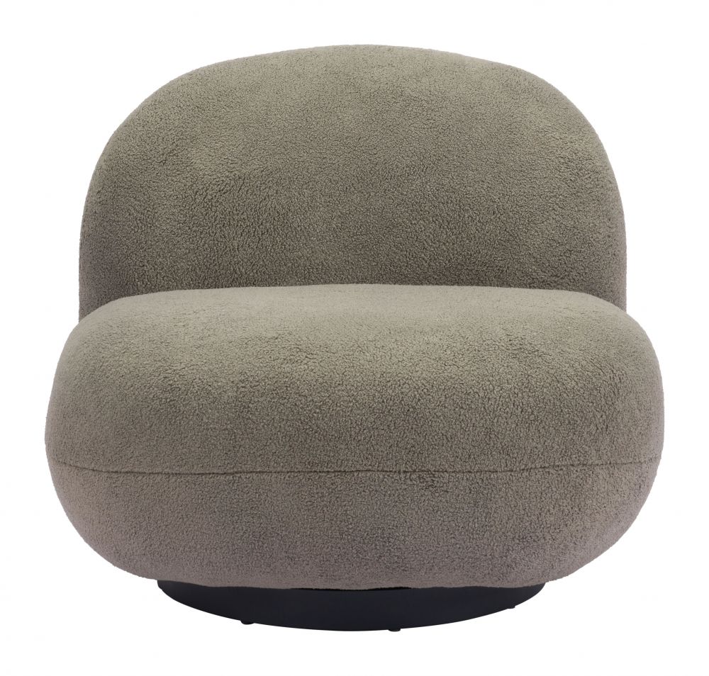 Myanmar Shearling Fabric Club Chair