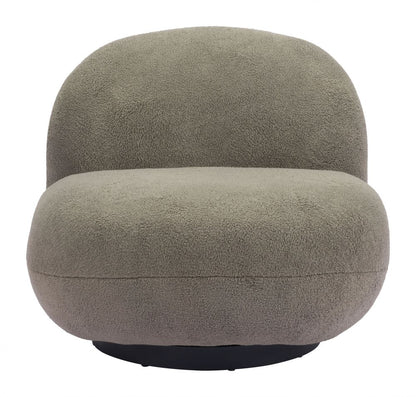 Myanmar Shearling Fabric Club Chair