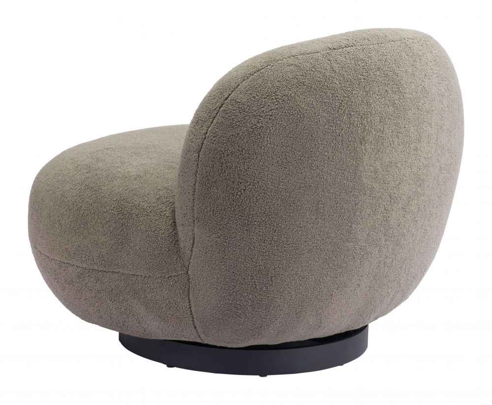 Myanmar Shearling Fabric Club Chair