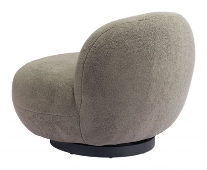 Myanmar Shearling Fabric Club Chair