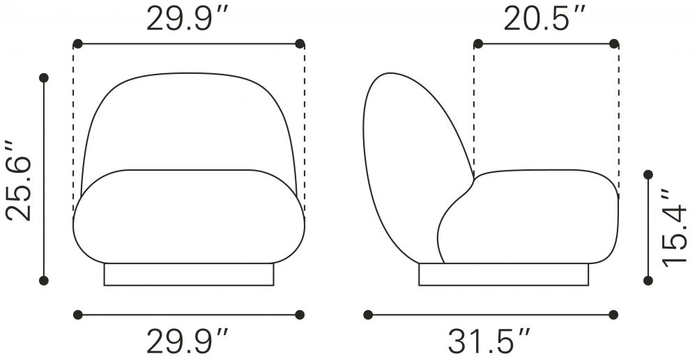 Myanmar Shearling Fabric Club Chair