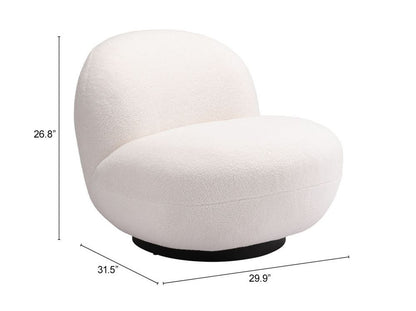Myanmar Shearling Fabric Club Chair