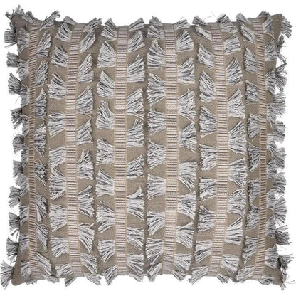 Myro Textured Global Grey Tan Large Throw Pillow Insert