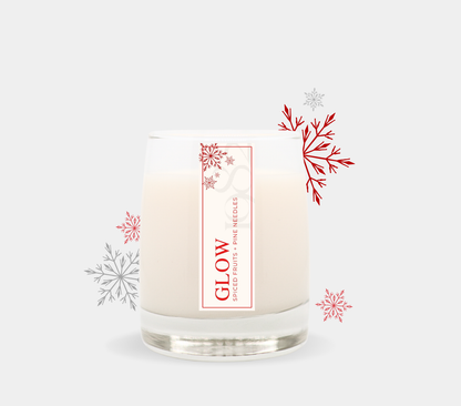 Glow (8.5oz) - Notes: Spiced Fruit, Pine Needles, Simmered Pear, Evergreen