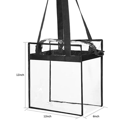 Clear Stadium Tote Bag – Transparent Shoulder Bag for Events