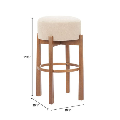 Nade Textured Fabric Barstool 2PC