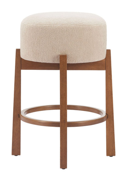 Nade Textured Fabric Counter Stool 2PC
