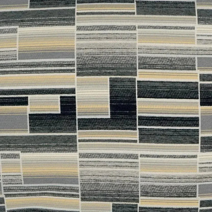 Naman Abstract Black Yellow Large Throw Pillow Insert