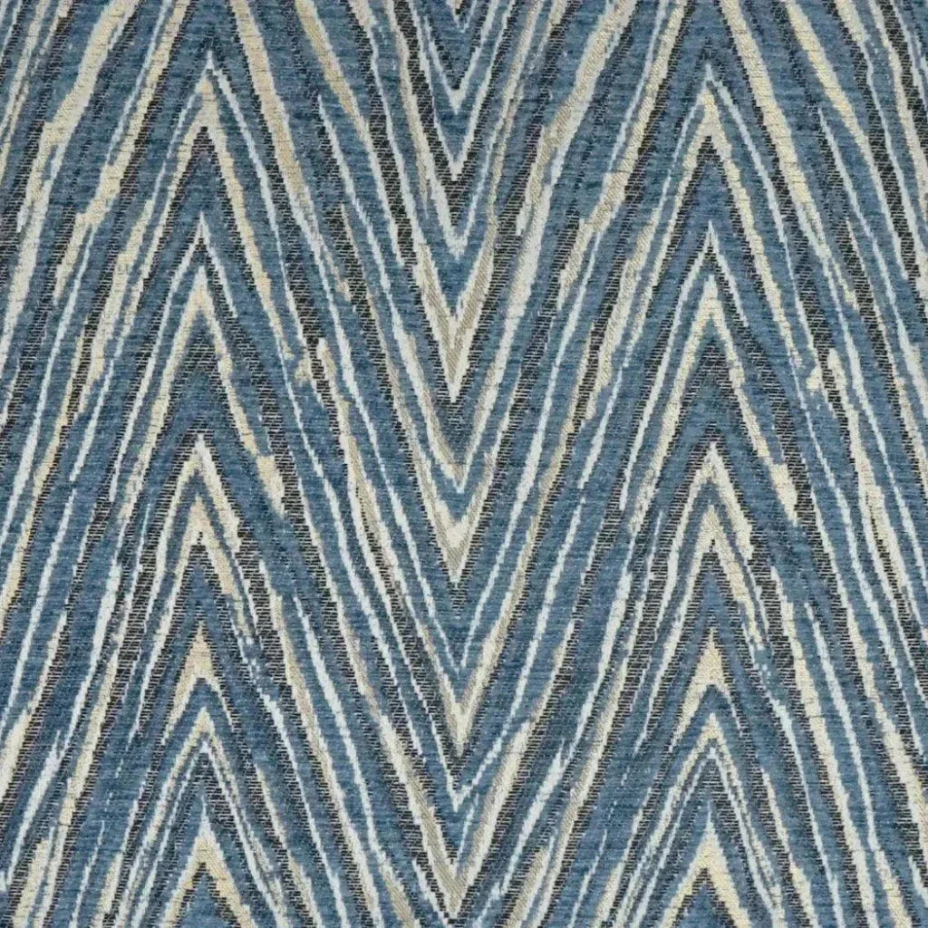 Nanga Blue Glam Chevron Blue Large Throw Pillow Insert