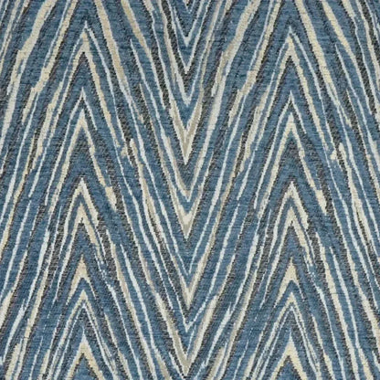 Nanga Blue Glam Chevron Blue Large Throw Pillow Insert