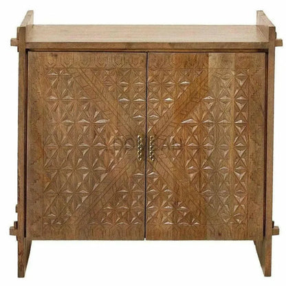 Navira Carve Wooden Storage Cabinet