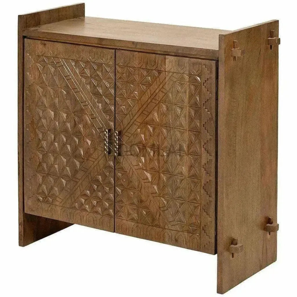 Navira Carve Wooden Storage Cabinet
