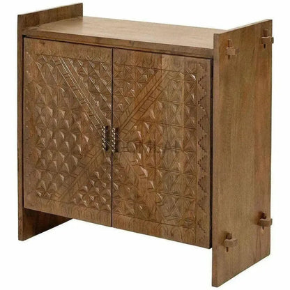 Navira Carve Wooden Storage Cabinet
