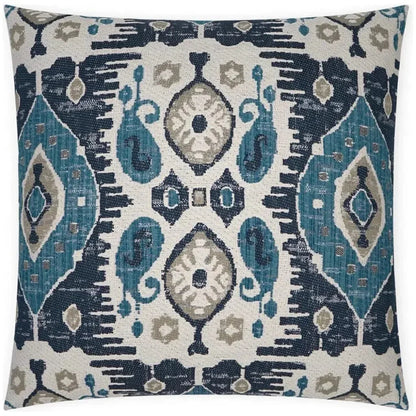 Navone Indigo Blue Teal Large Throw Pillow Insert
