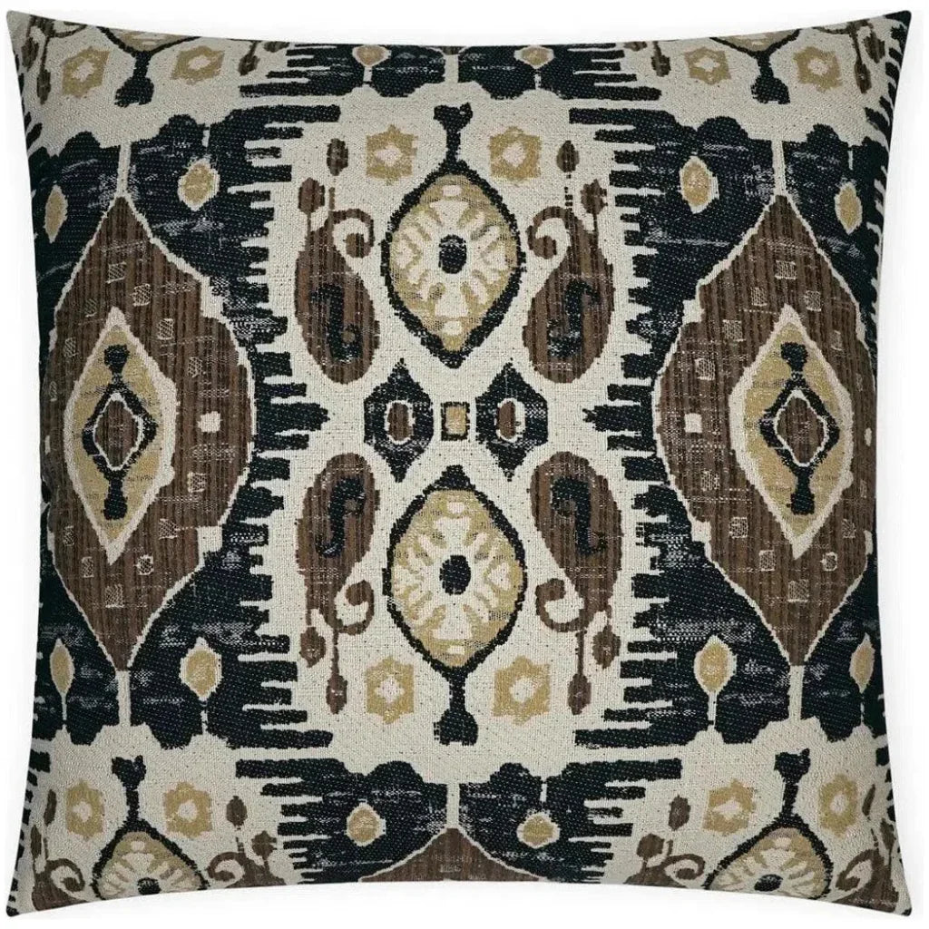 Navone Tweed Black Brown Large Throw Pillow Insert