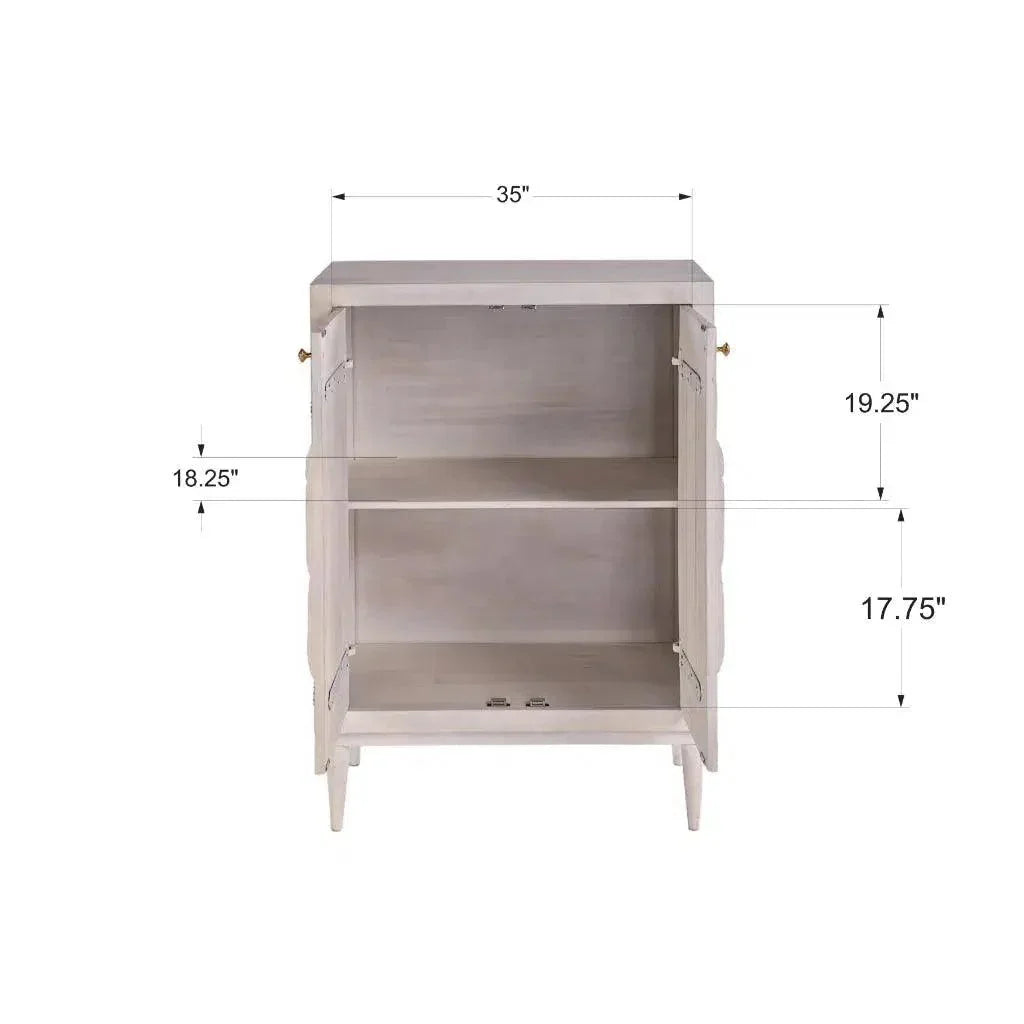 Nayven Sleeping Fox Design Tall Cabinet