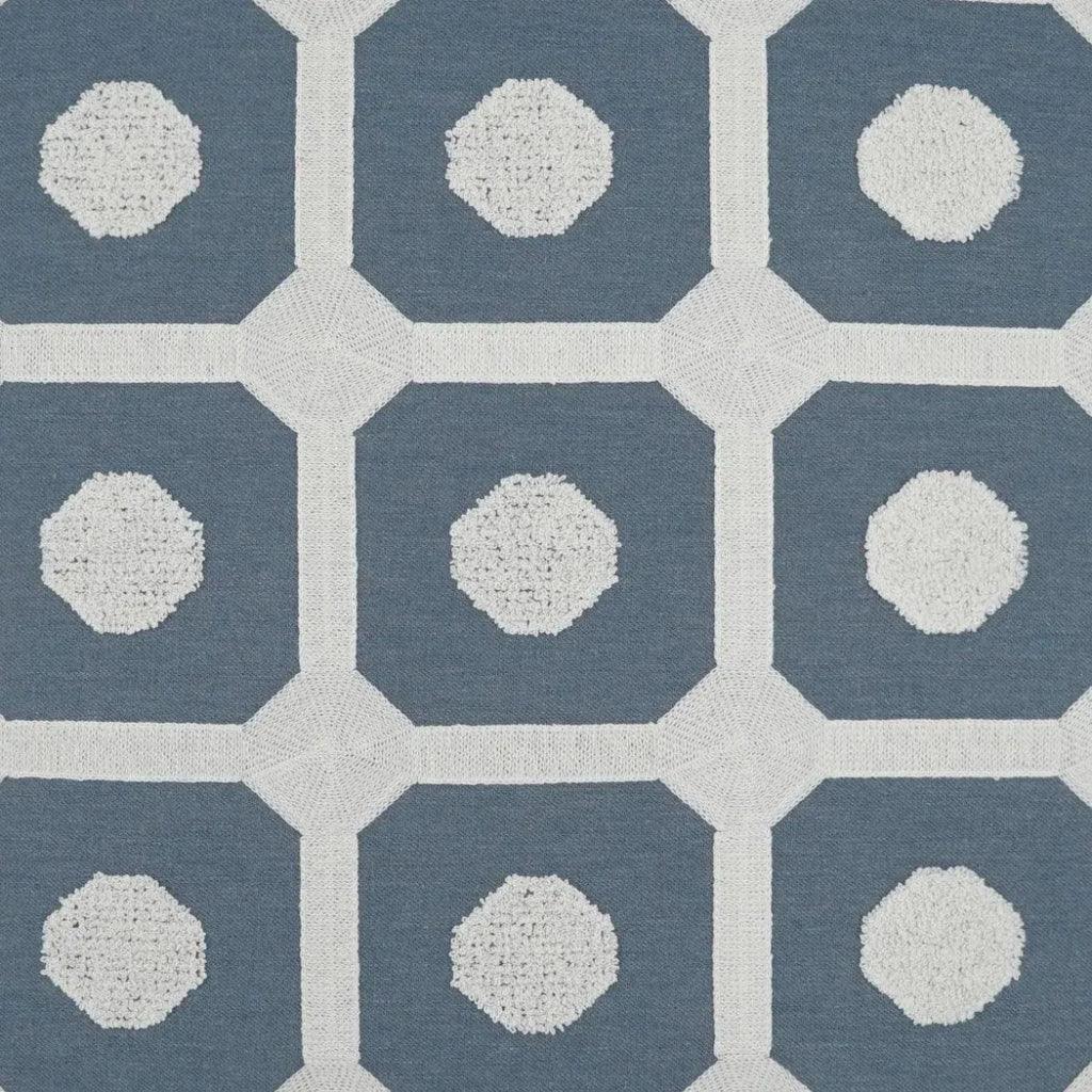 Needle Thread Slate Blue Large Throw Pillow Insert