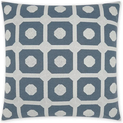 Needle Thread Slate Blue Large Throw Pillow Insert