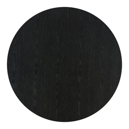 Nejaus Wood Black & Walnut Round Coffee Table