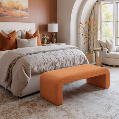 Nendo Printed Fabric Bedroom Bench