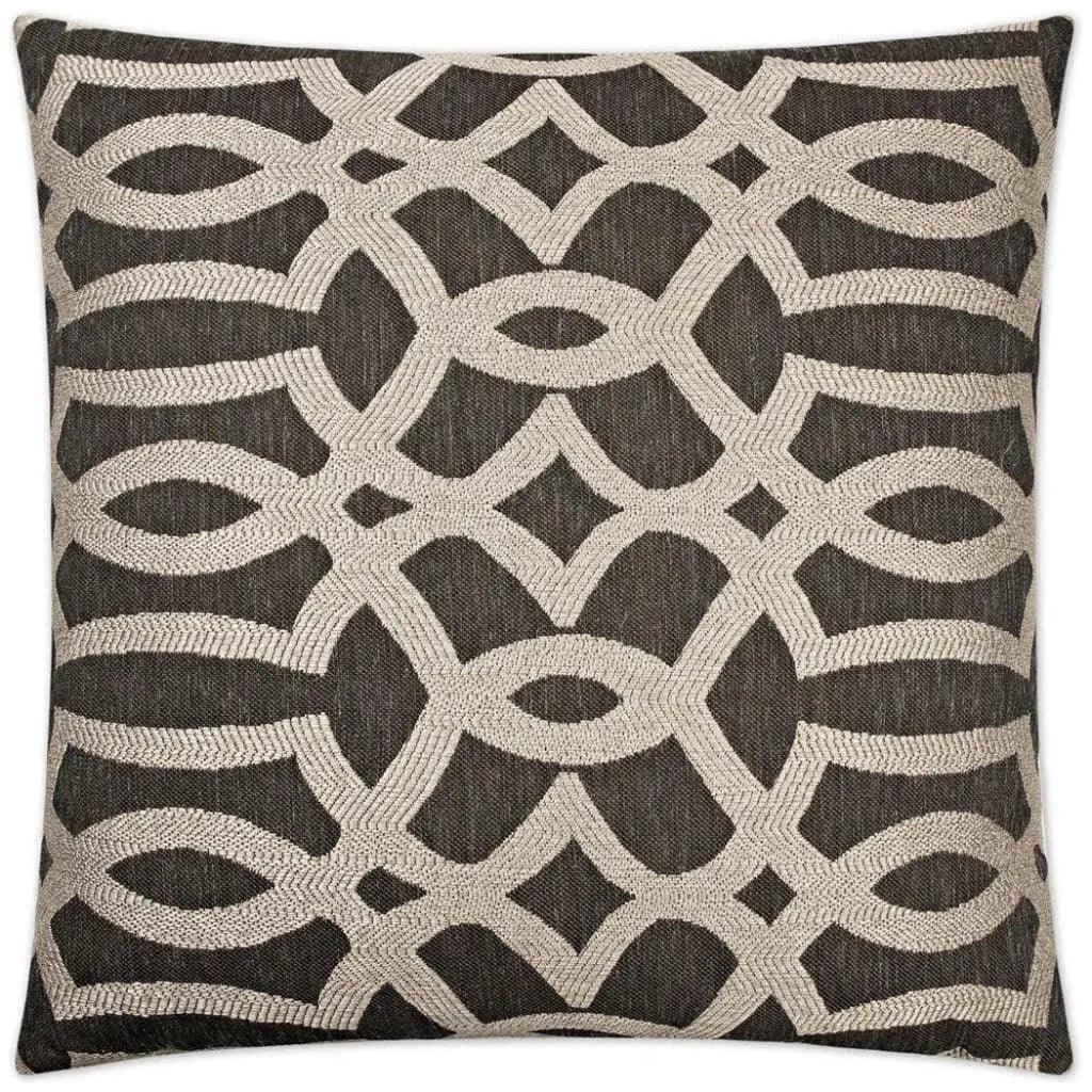 Neron Black Throw Pillow With Insert