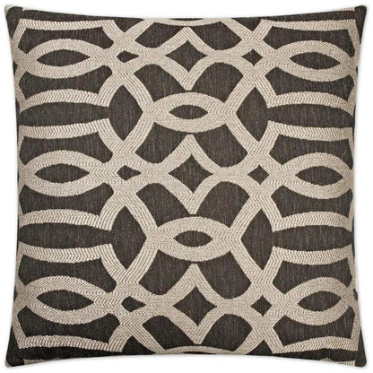 Neron Black Throw Pillow With Insert