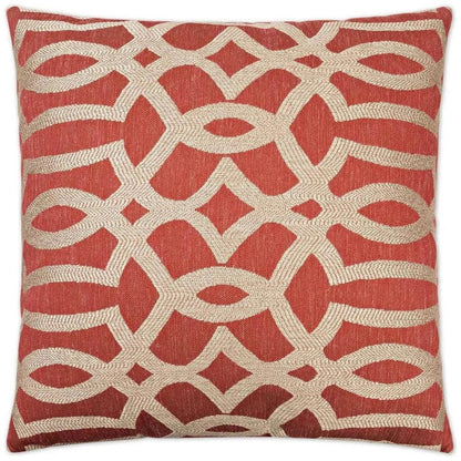Neron Red Throw Pillow With Insert