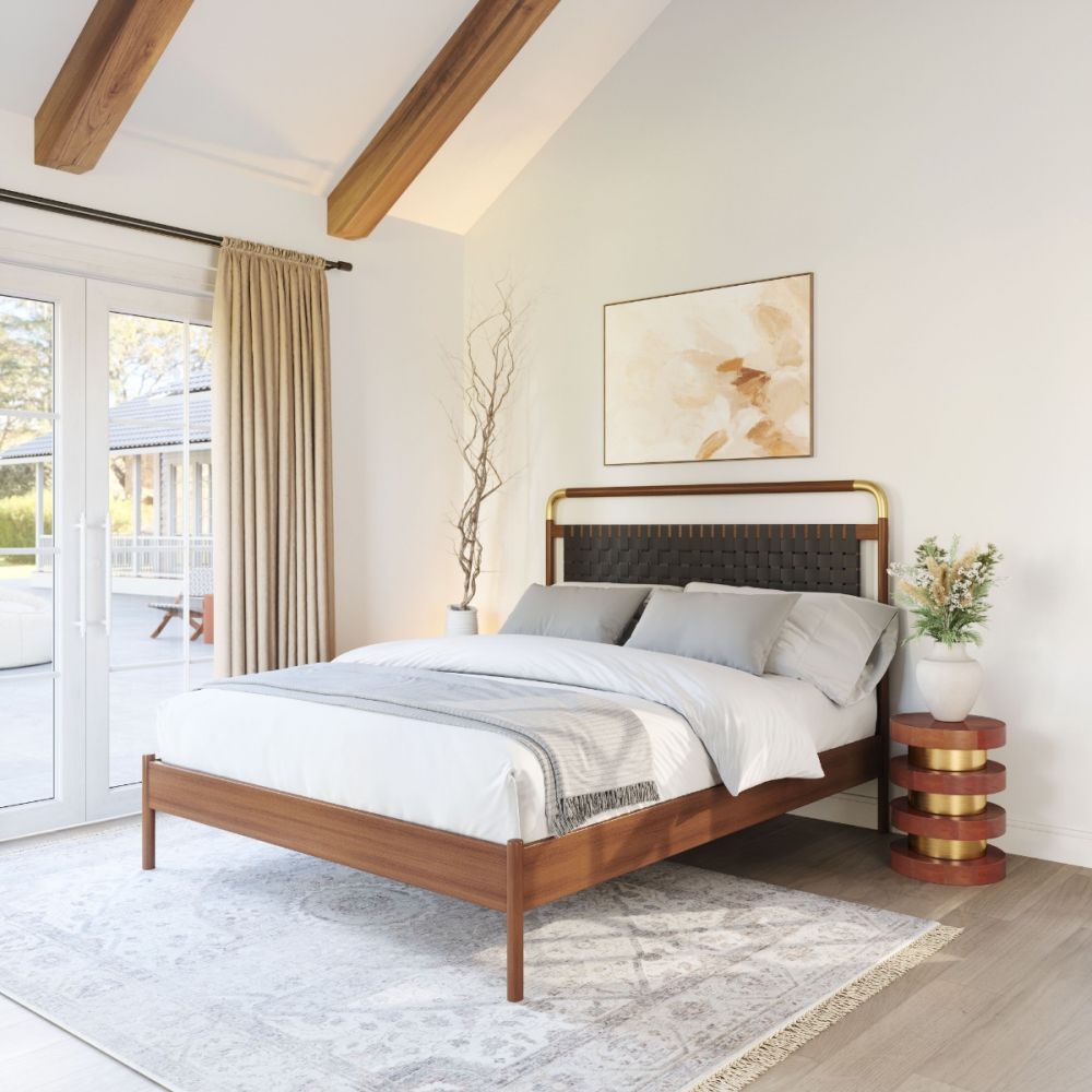 Netz Faux Leather Bed