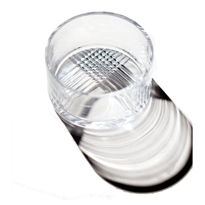 New Orleans Clear Glass Wine Coaster (Set of 2)