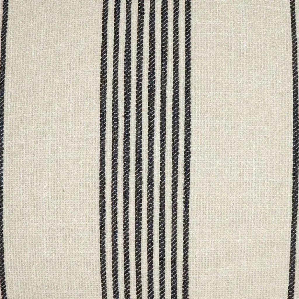 Newport Linen Stripes Nautical Tan Large Throw Pillow