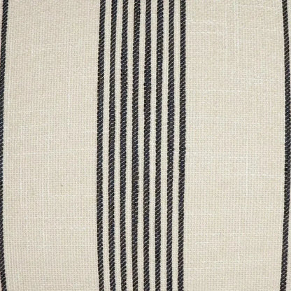 Newport Linen Stripes Nautical Tan Large Throw Pillow