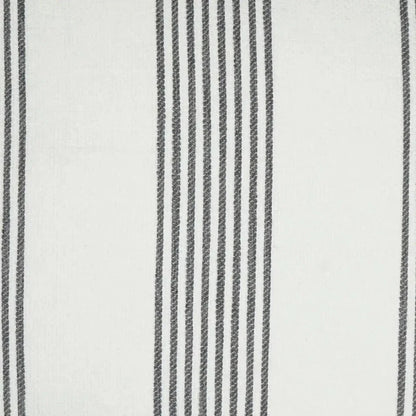 Newport Stripes Nautical White Grey Large Throw Pillow
