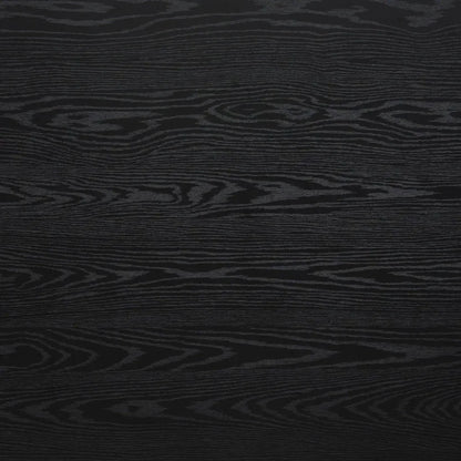 Nida Wood & Steel Black Rectangular Dining Table