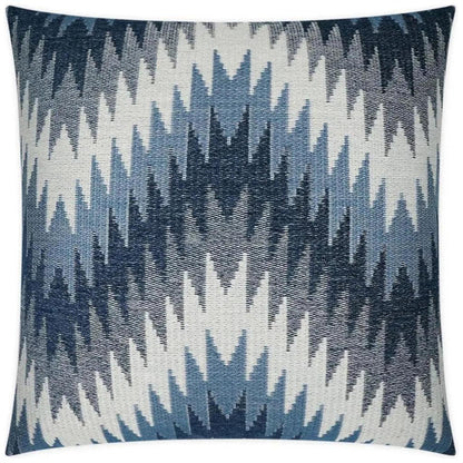 Nigel Ocean Chevron Blue Navy Large Throw Pillow Insert