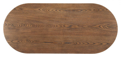 Niju Wood Top Oval Coffee Table
