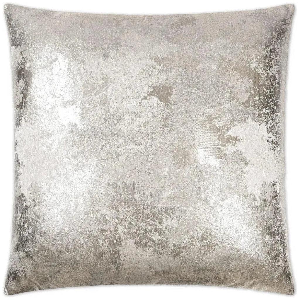Nikko Silver Throw Pillow With Insert